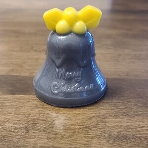 Gray and Yellow Christmas Bell